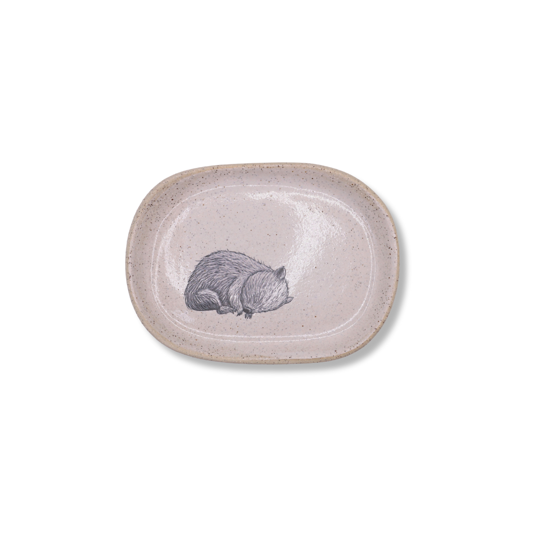Kim Wallace x Renee Treml Ceramic Dish | Sleeping Wombat
