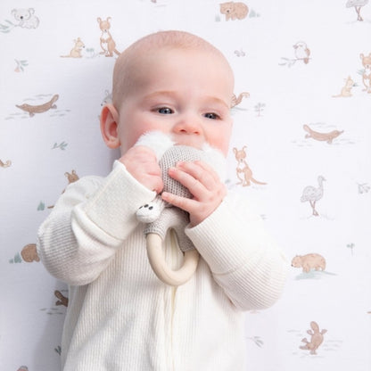 Living Textiles Co. Australiana Ring Rattle | Keith the Koala