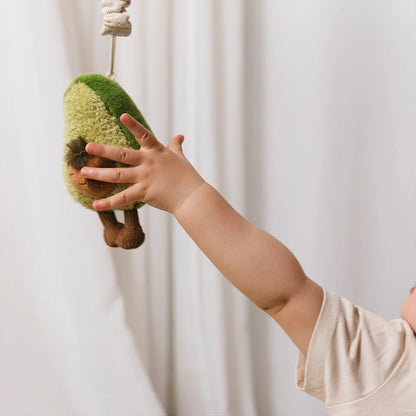 Living Textiles Co. 2 Pack Stroller Toys | Avocado & Egg on Toast