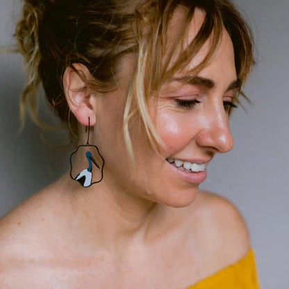 Denz Australian Jabiru Earrings