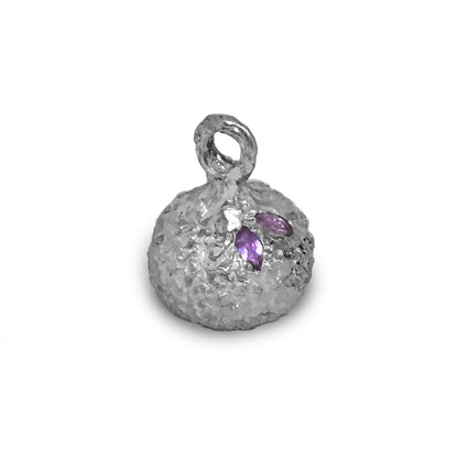 Burnished Jewellery Pendant | Hollow Amethyst