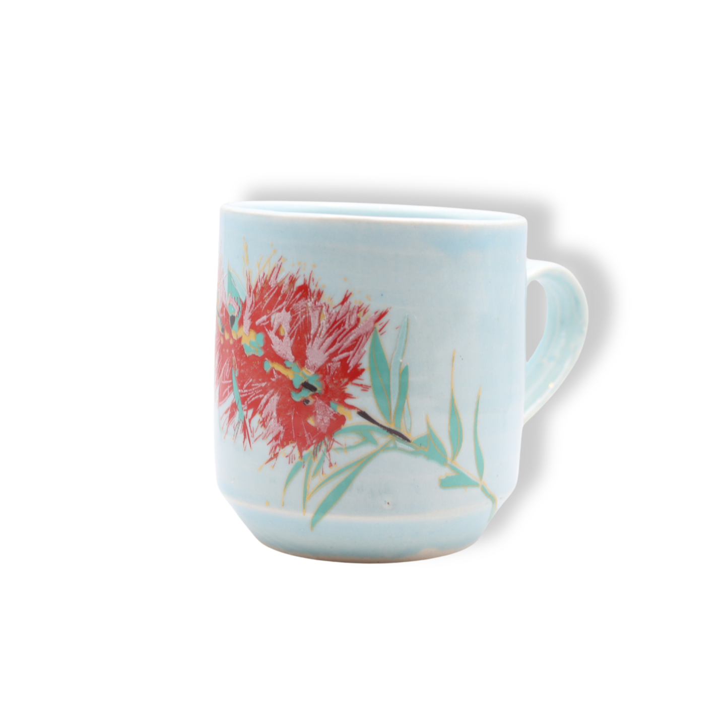 Blue House Porcelain Blue Mug | Bottlebrush #1