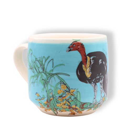 Blue House Porcelain Blue Mug | Brush Turkey