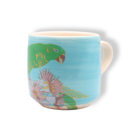 Blue House Porcelain Blue Mug | Scaly-breasted Lorikeet