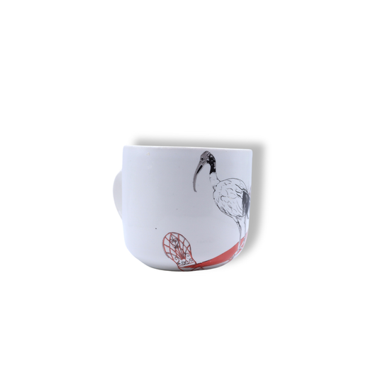 Blue House Porcelain White Mug | Ibis