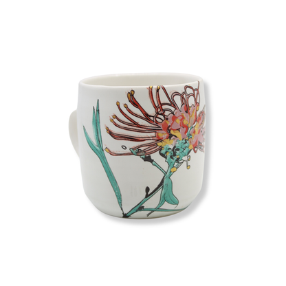 Blue House Porcelain White Mug | Grevillea #3