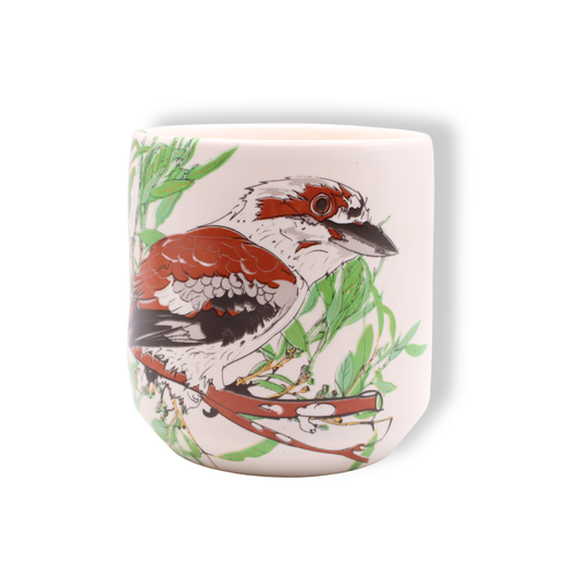 Blue House Porcelain White Latte Cup | Kookaburra #1