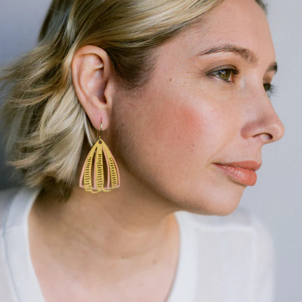 Denz Boho Mixed Metal Earrings | Gold & Rose Gold