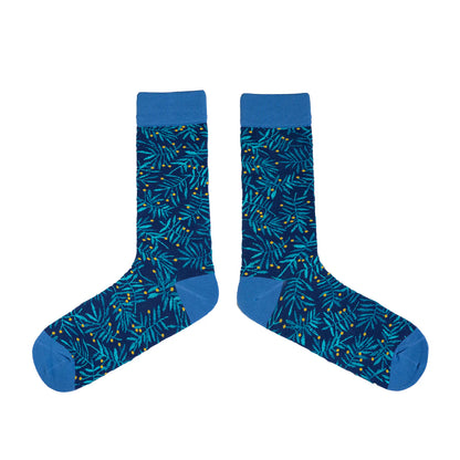 Spencer Flynn Socks | Blue Wattle - Large