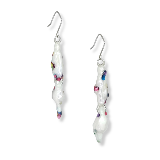 Burnished Jewellery Earrings | Crystalized Confetti Slime