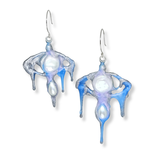 Burnished Jewellery Earrings | The Séance Eye Tear