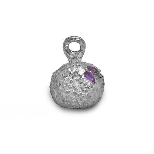 Burnished Jewellery Pendant | Hollow Amethyst