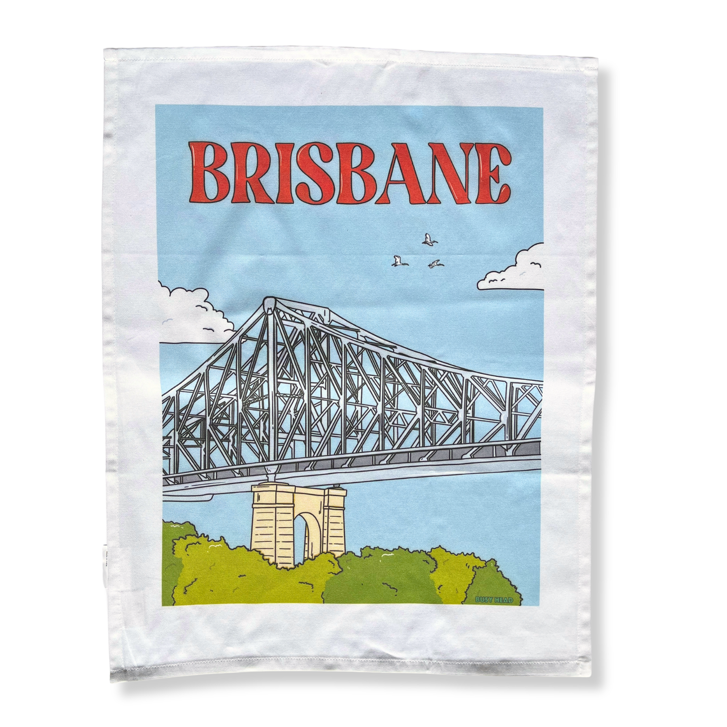 Busy Head Tea Towel | Story Bridge