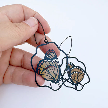 Denz Butterfly Earrings | Monarch