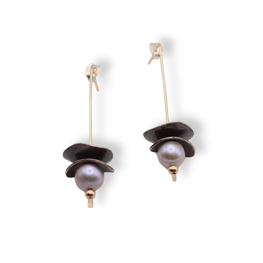 C.K.D. Earrings | Domed Drop #5