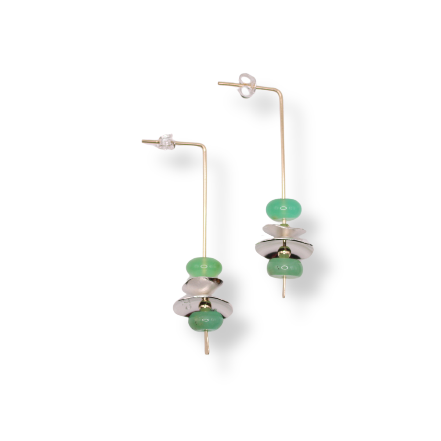 C.K.D. Earrings | Domed Drop #3