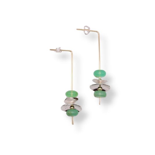 C.K.D. Earrings | Domed Drop #3