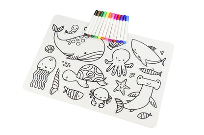 Koala Dream Reusable Silicone Drawing Mat | Australian Sea Animals