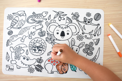 Koala Dream Reusable Silicone Drawing Mat | Australian Animals