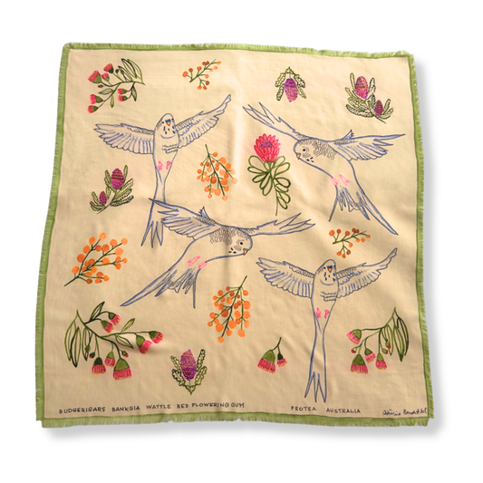 Catherine Baudet Wool Shawl | Budgerigar