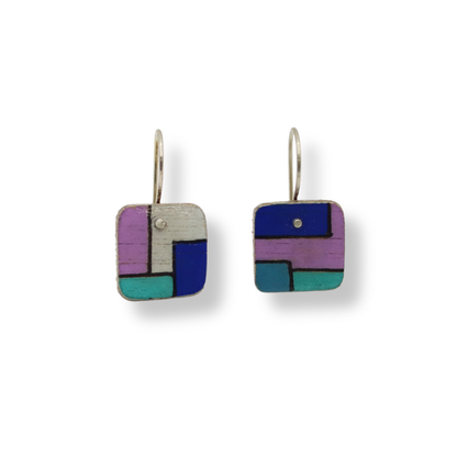 Chloë Waddell Hand-Coloured Plywood Earring X-Small | #3