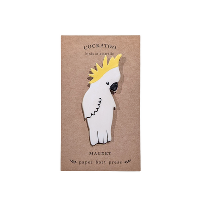 Paper Boat Press Magnet | Cockatoo