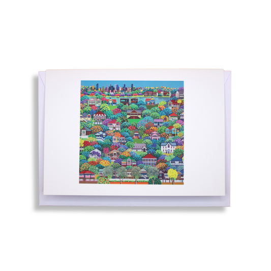 Debra Hood Greeting Card | City Skyline