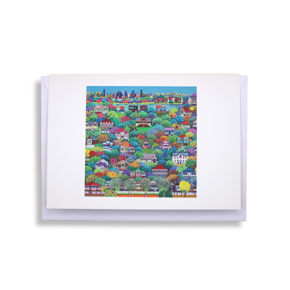 Debra Hood Greeting Card | City Skyline – MoB Shop