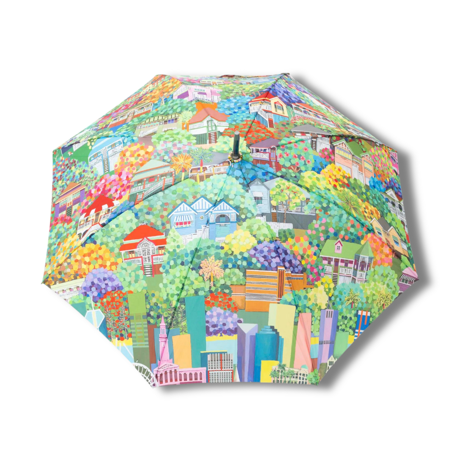 Debra Hood Umbrella | Saffron Sunset - Foldable