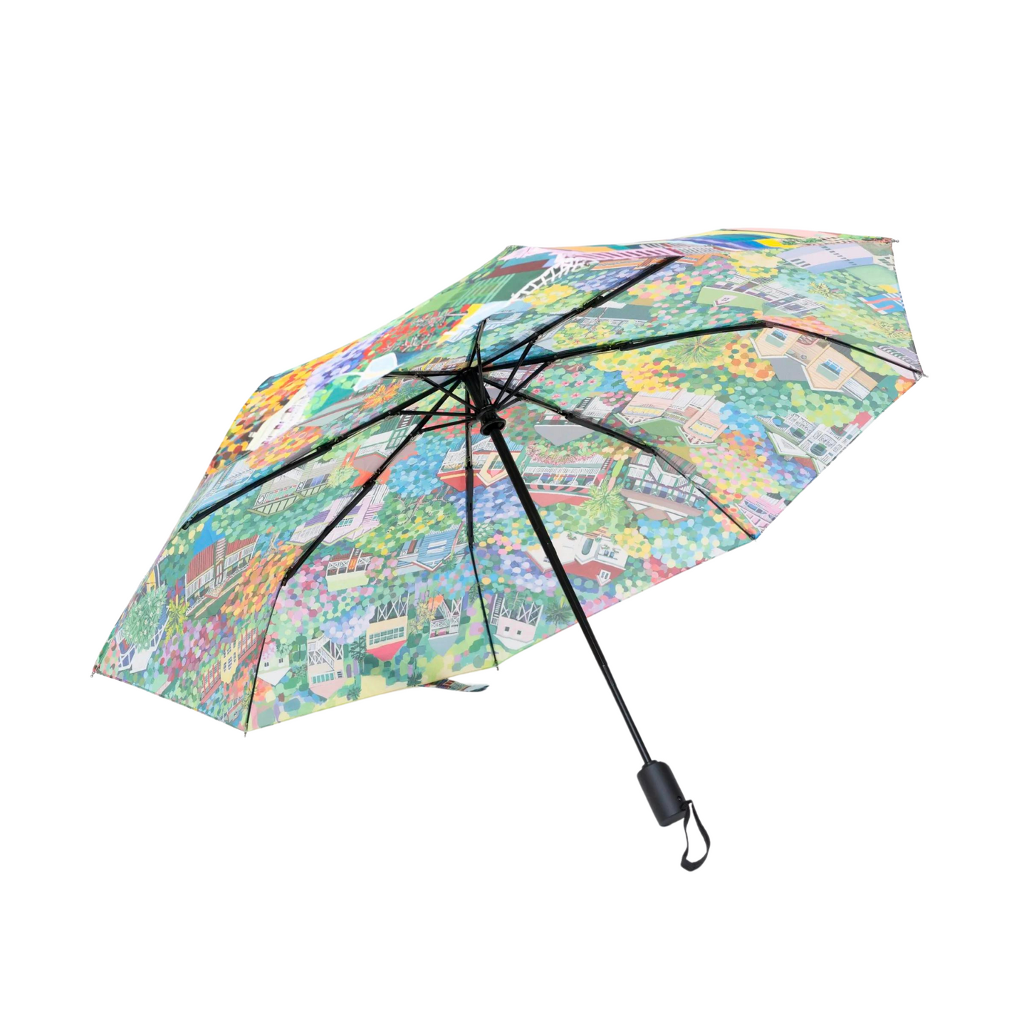 Debra Hood Umbrella | Saffron Sunset - Foldable