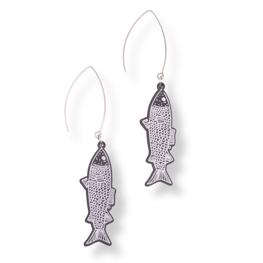 Delvene Cockatoo-Collins Laser Cut Dangle Earrings | #1