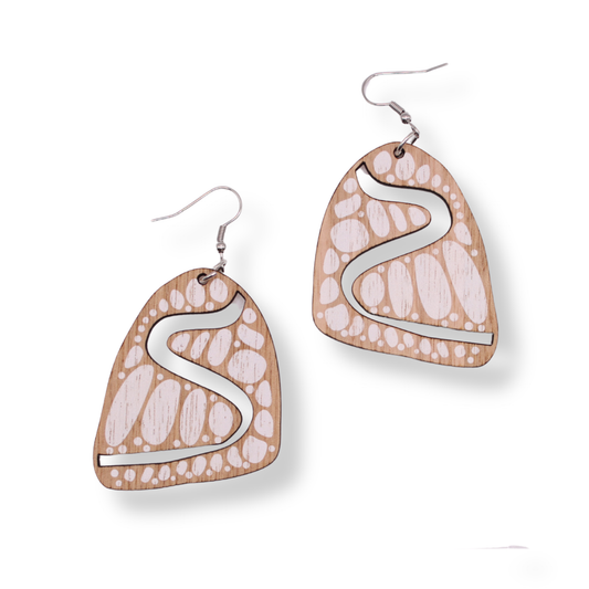 Delvene Cockatoo-Collins Laser Cut Dangle Earrings | #2