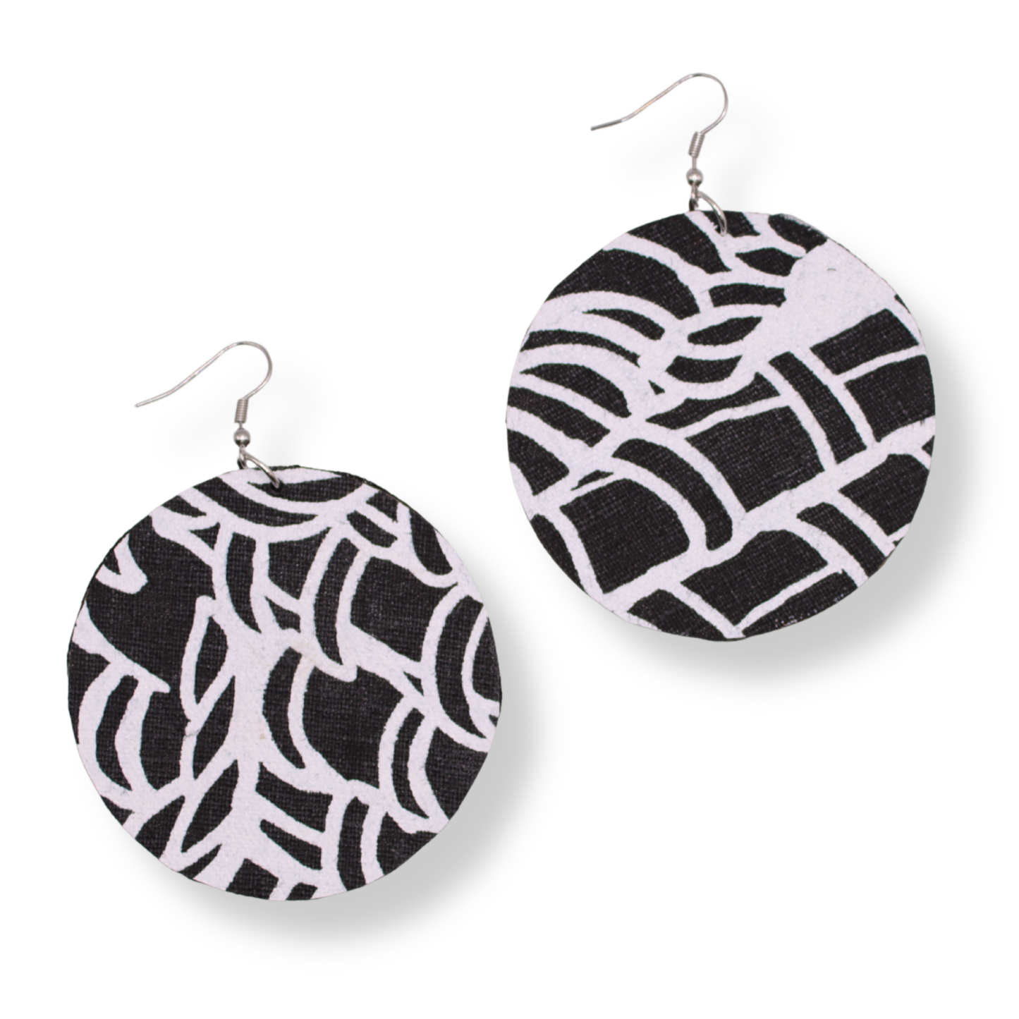 Delvene Cockatoo-Collins Textile Dangle Earrings | #10