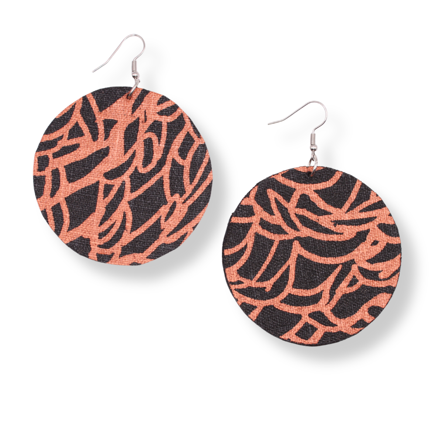 Delvene Cockatoo-Collins Textile Dangle Earrings | #4
