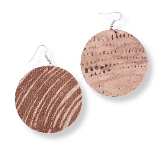 Delvene Cockatoo-Collins Textile Dangle Earrings | #7