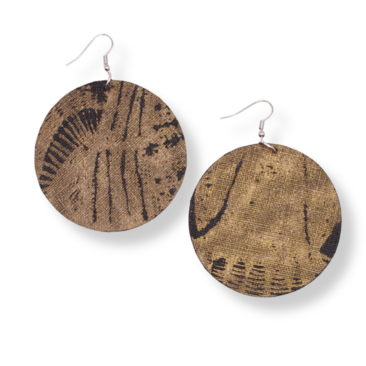 Delvene Cockatoo-Collins Textile Dangle Earrings | #9