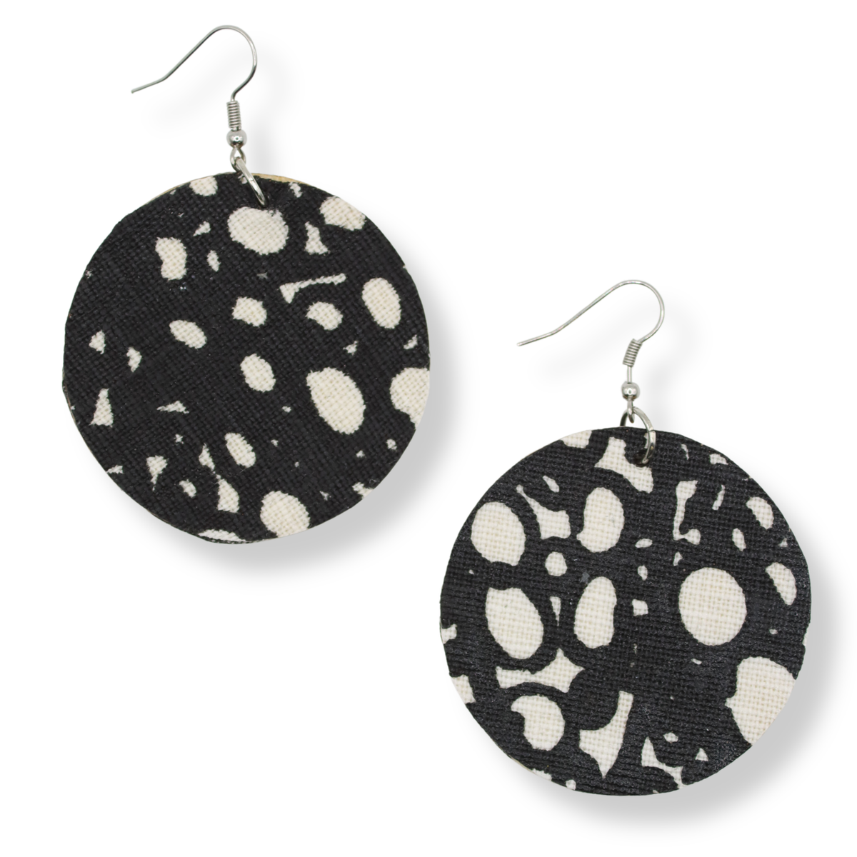Delvene Cockatoo-Collins Textile Dangle Earrings Medium | #5