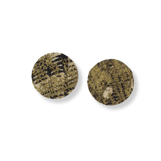 Delvene Cockatoo-Collins Textile Stud Earrings | #4