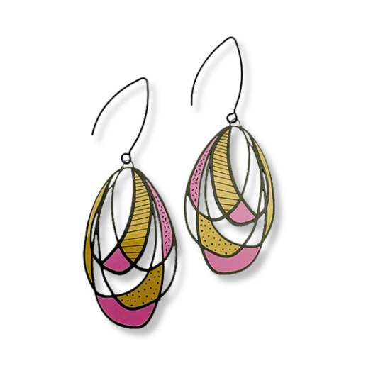 Denz Art School Drop Out Earrings | Warm