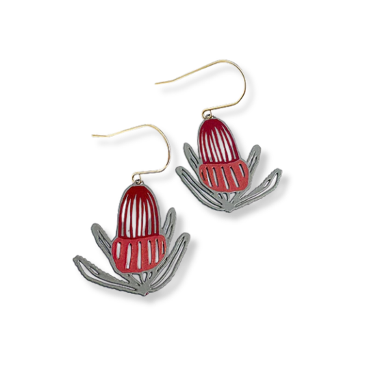 Denz Midi Banksia FlowerEarrings