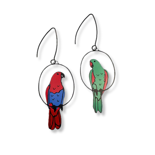 Denz Eclectus Mismatched Pair Earings
