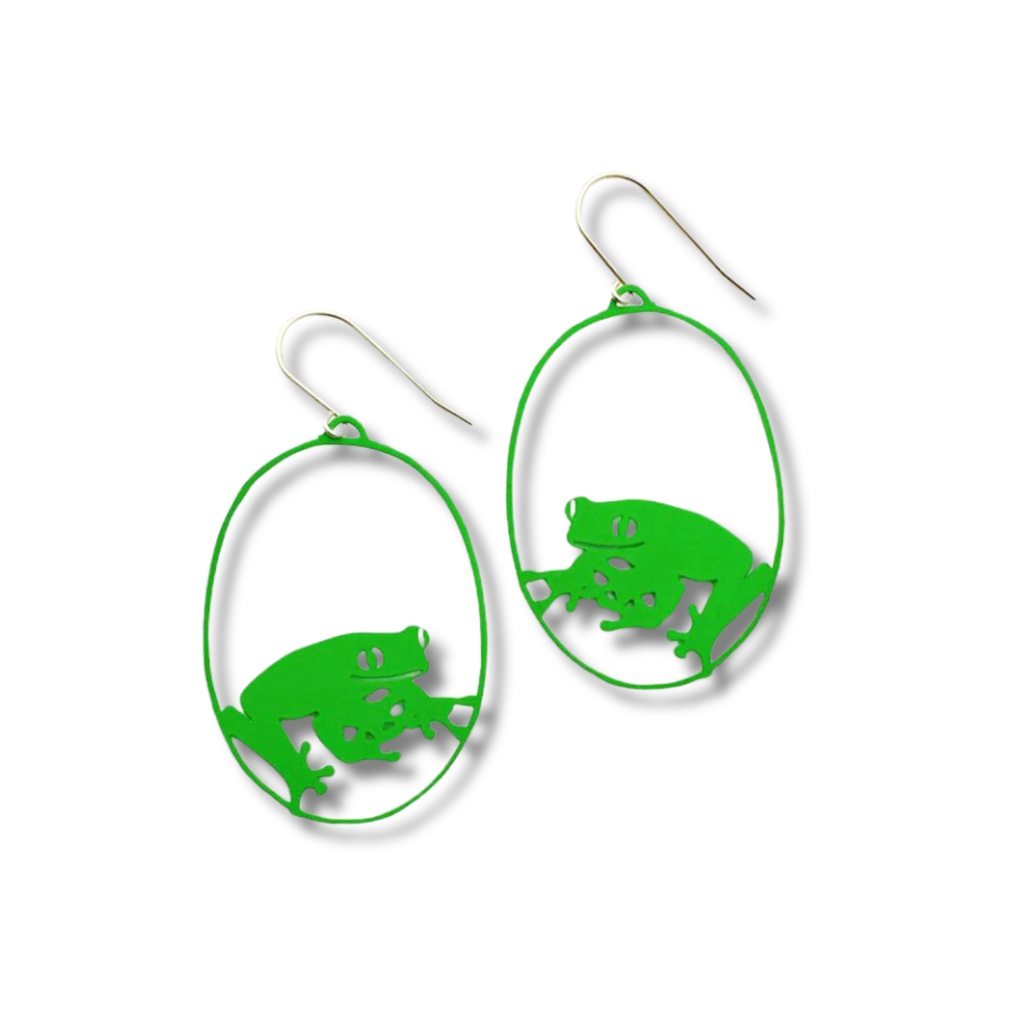 Denz Froggy Earrings | Green