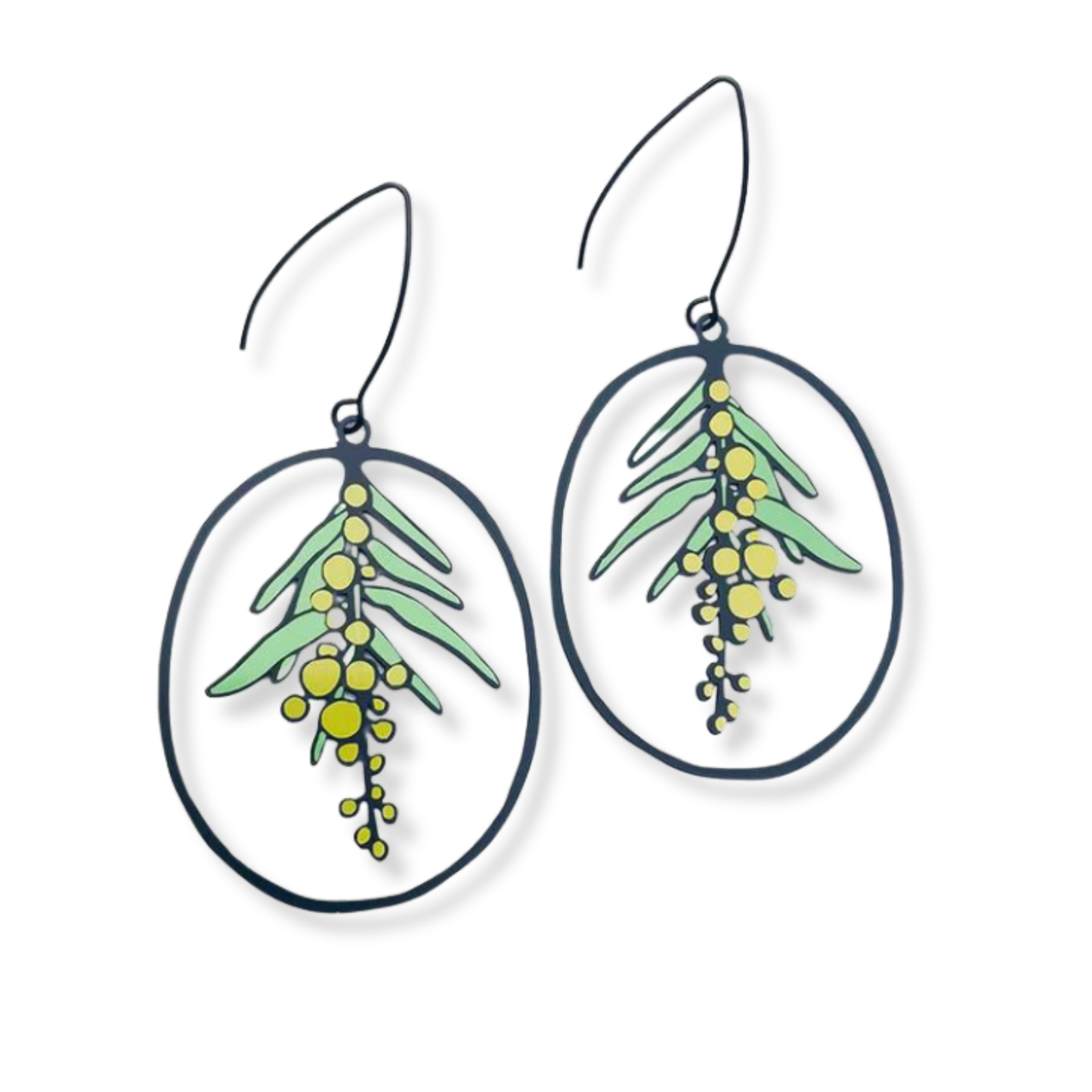 Denz Wattle Flower Earrings