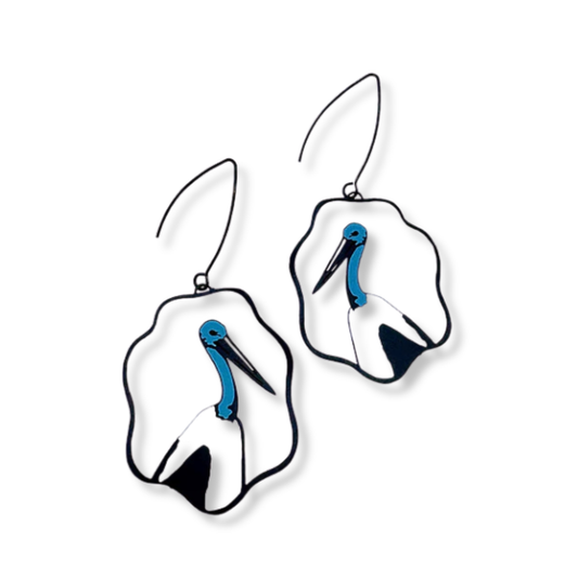 Denz Australian Jabiru Earrings