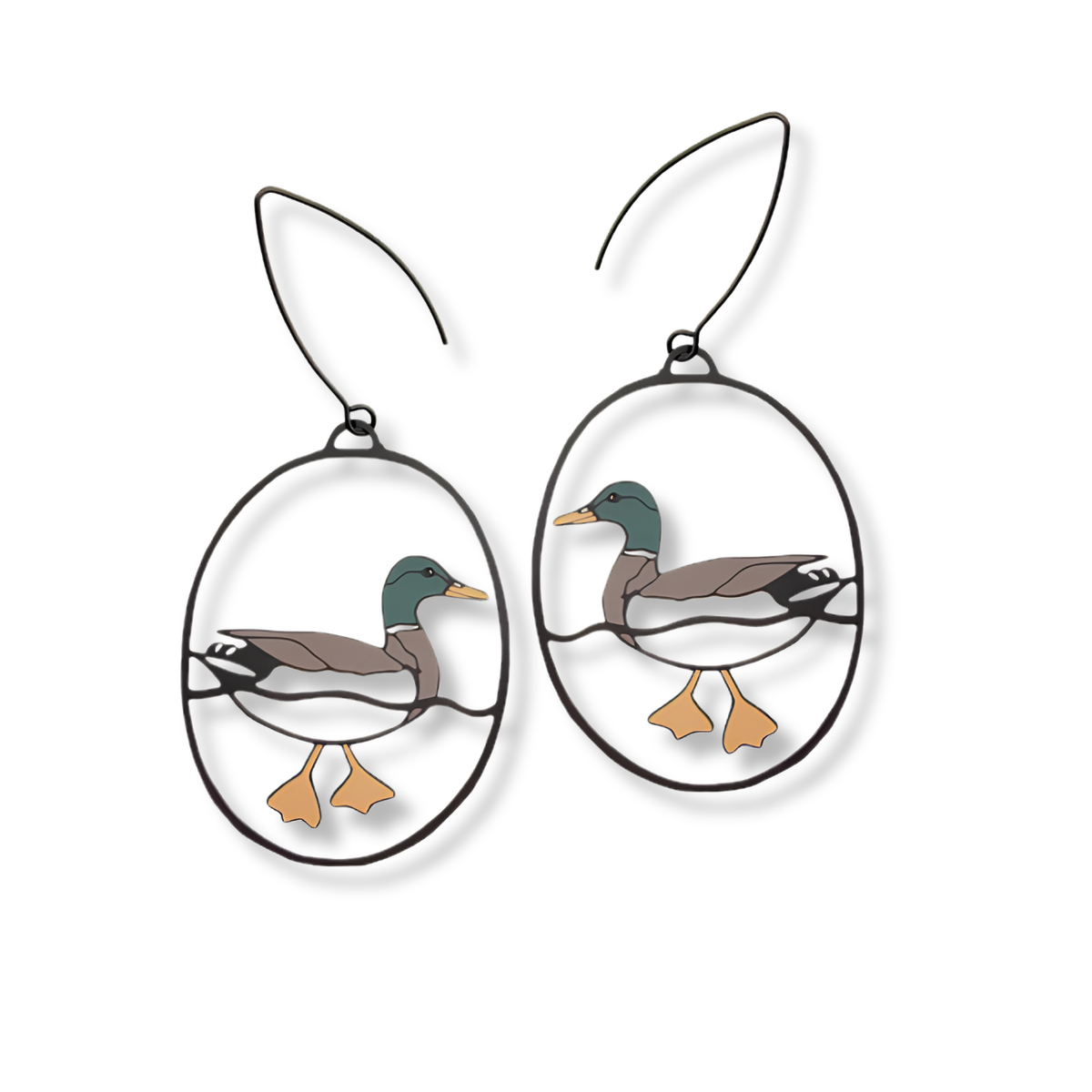 Denz Mallard Duck Earrings