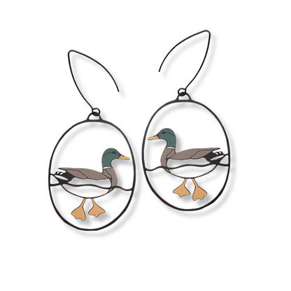 Denz Mallard Duck Earrings