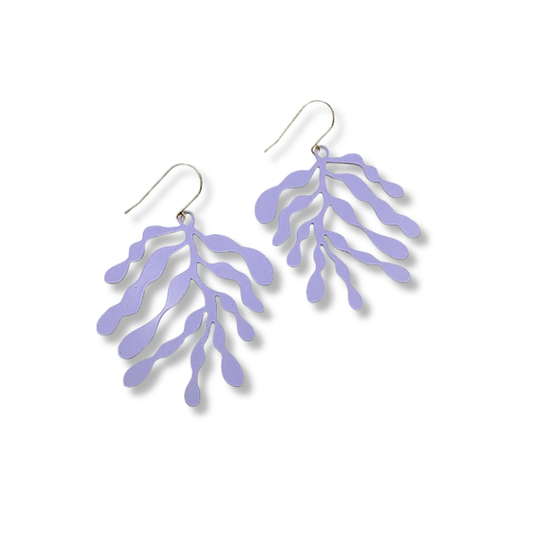 Denz Matisse Shape Earrings | Lavender