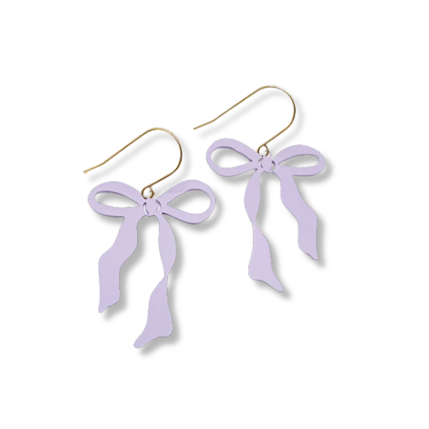 Denz Midi Bow Earrings | Lilac