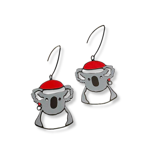 Denz Midi Christmas Koala Earrings
