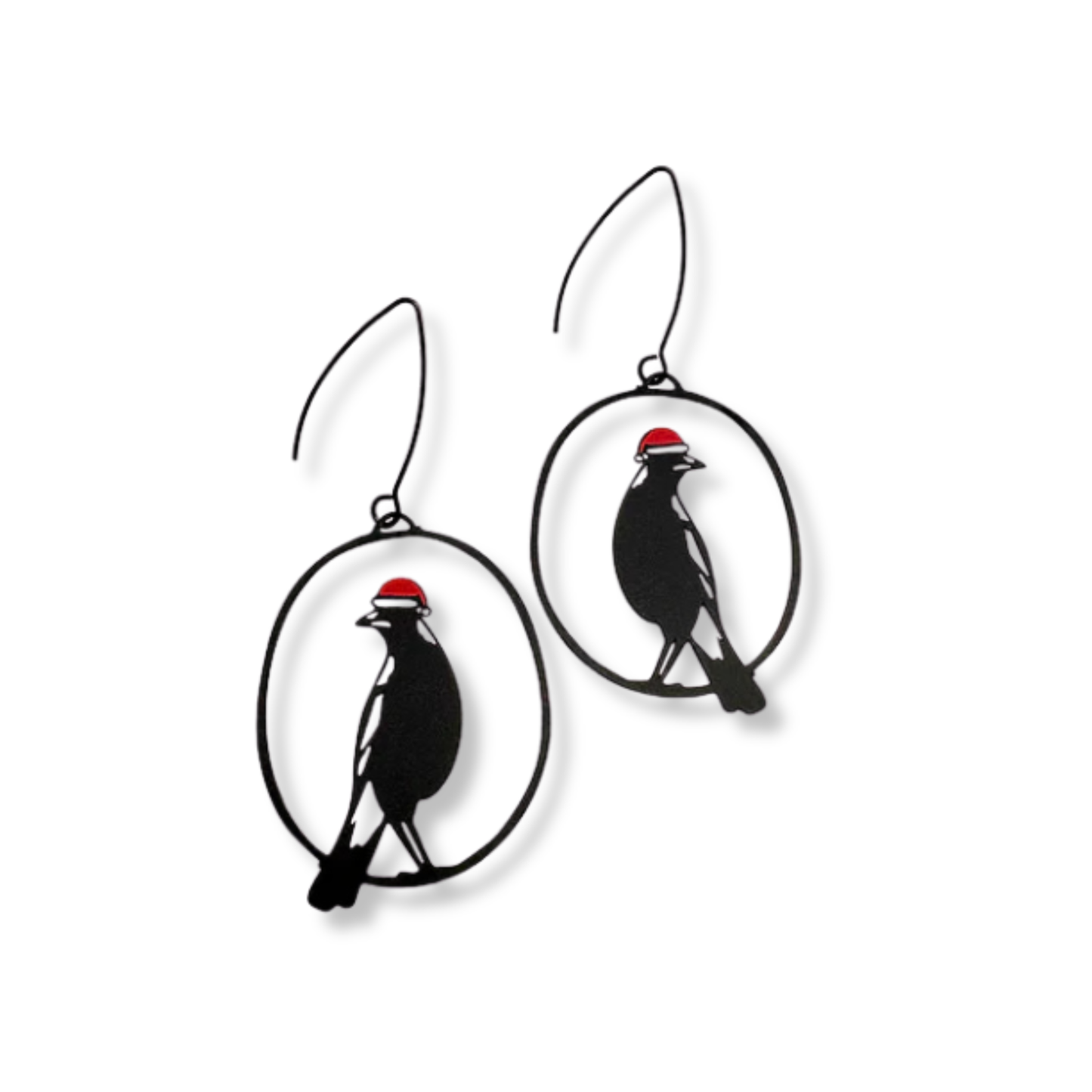 Denz Midi Christmas Magpie Earrings